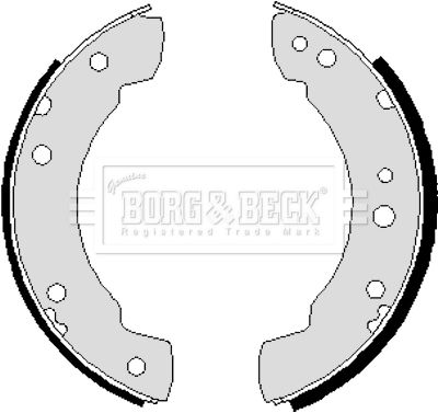 BORG & BECK Piduriklotside komplekt BBS6229